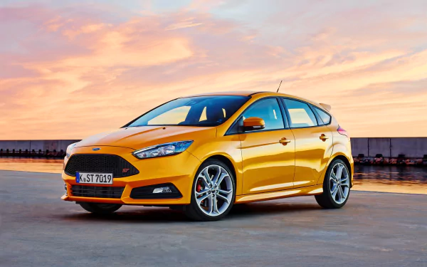 orange car compact car car Ford vehicle Ford Fiesta HD Desktop Wallpaper | Background Image