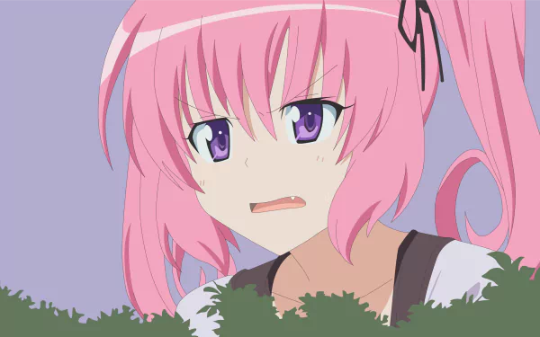 Nana Astar Deviluke from the anime To Love-Ru, depicted with a frustrated expression. This vibrant HD wallpaper brings her character to life.