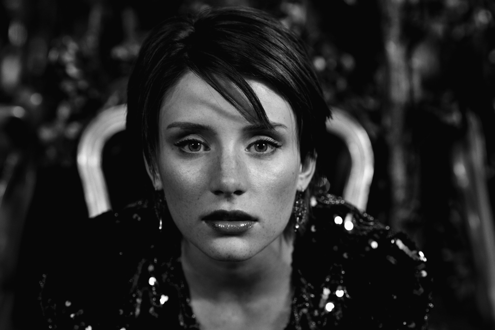 Download Black & White Face American Actress Celebrity Bryce Dallas Howard HD Wallpaper