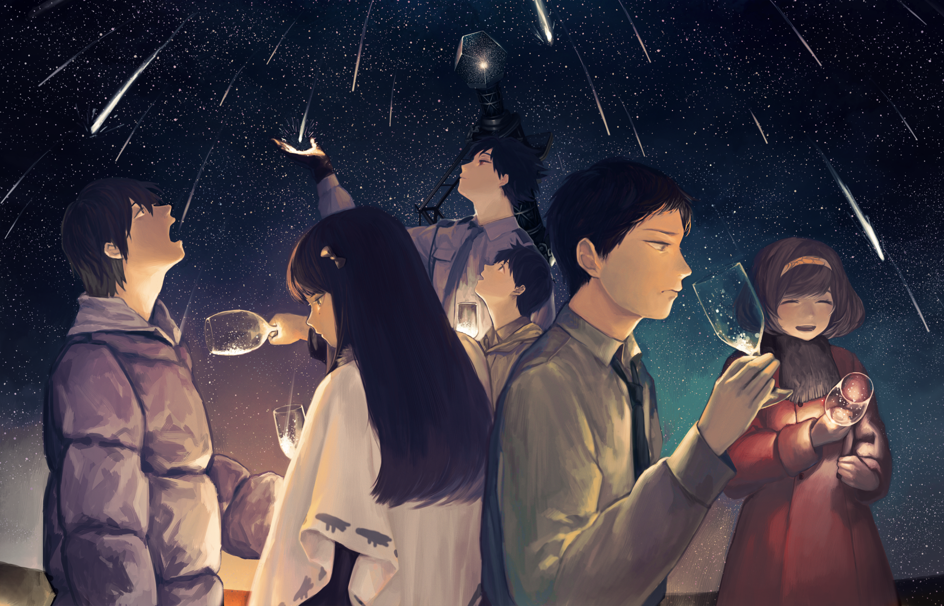 Starfall Reverie — Original Anime 2K Quad HD Wallpaper | 2948x1895 ...
