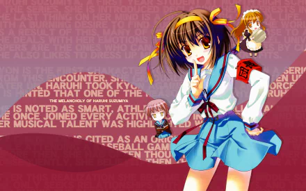 Anime The Melancholy of Haruhi Suzumiya HD Desktop Wallpaper | Background Image