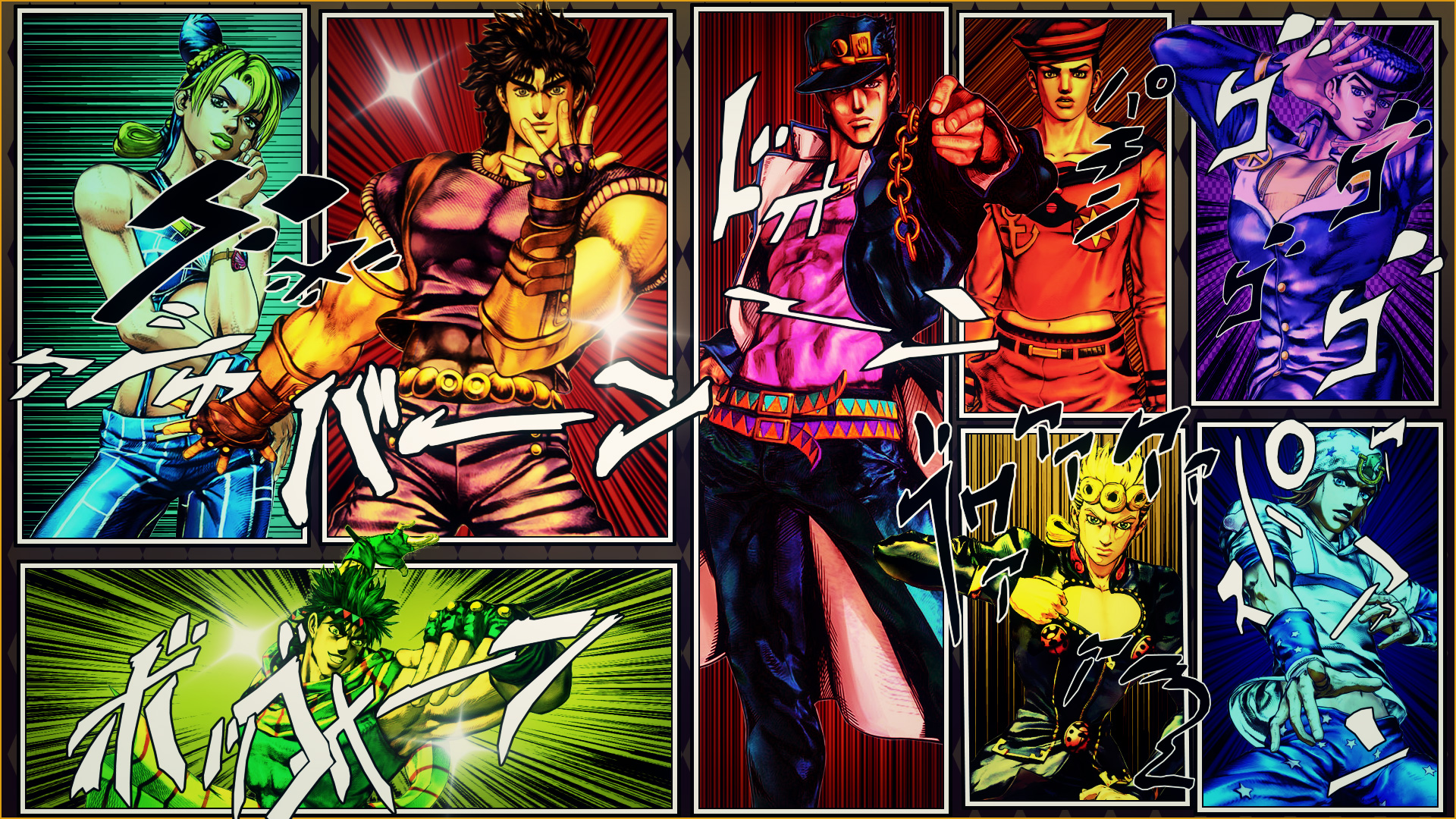 Jotaro Kujo Dio Brando Joseph Joestar Jonathan Joestar Giorno Giovanna HD  JoJo's Bizarre Adventure Wallpapers, HD Wallpapers