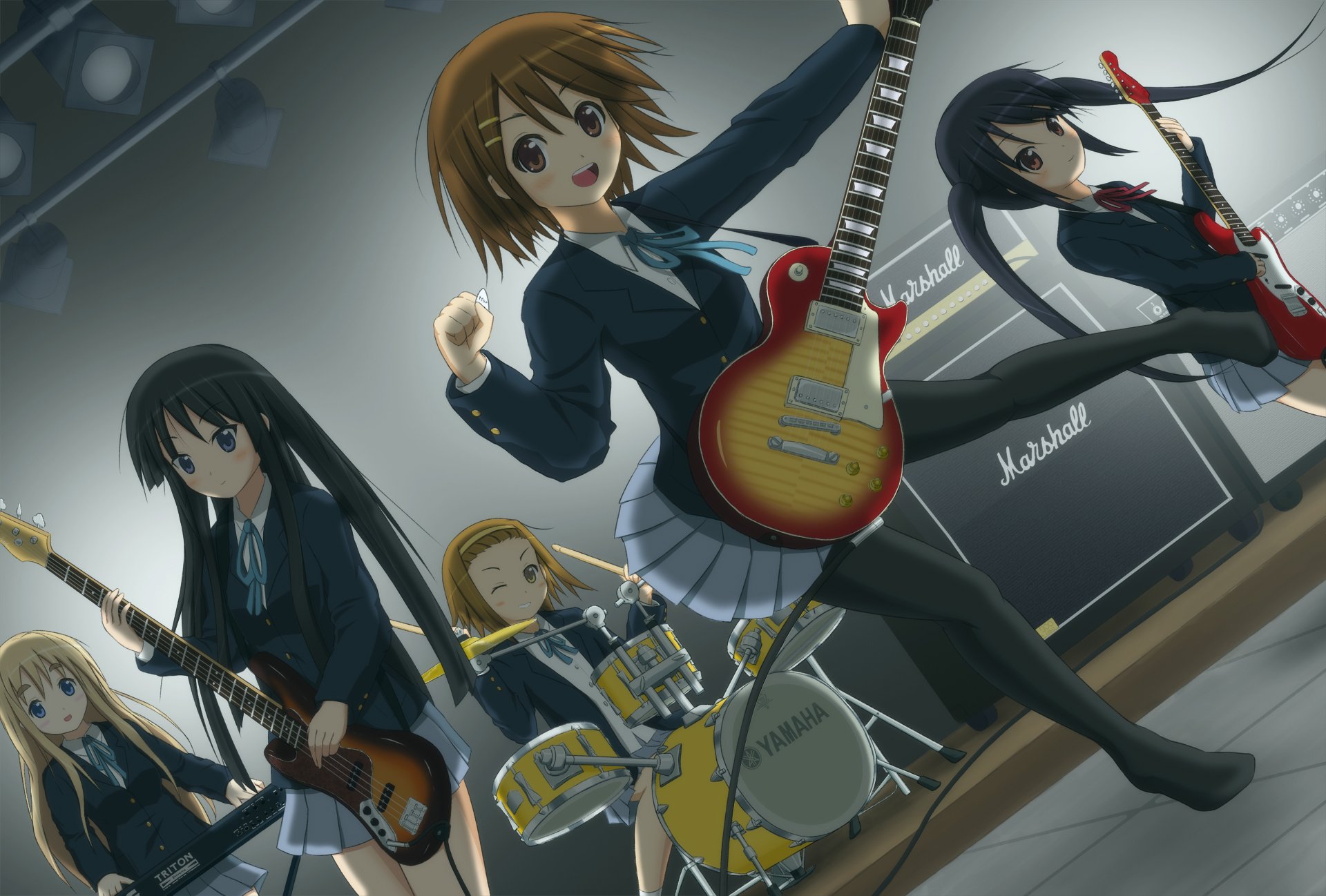 Download Rock Band Azusa Nakano Yui Hirasawa Ritsu Tainaka Mio Akiyama