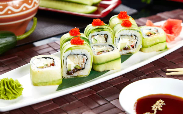 seafood food sushi HD Desktop Wallpaper | Background Image