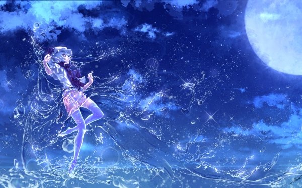Anime Touhou Moon Flandre Scarlet HD Wallpaper | Background Image