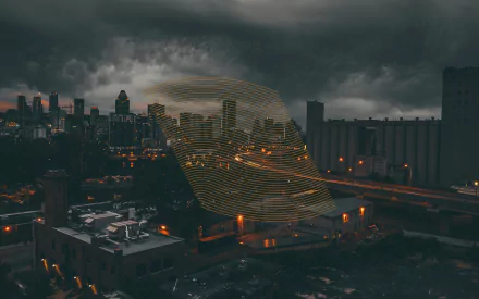 Canada light night urban Montreal artistic city HD Desktop Wallpaper | Background Image