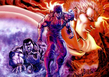 Fudo (Fist Of The North Star) Roah (Hokuto No Ken) Kenshiro (Fist Of The North Star) Anime Fist Of The North Star HD Desktop Wallpaper | Background Image