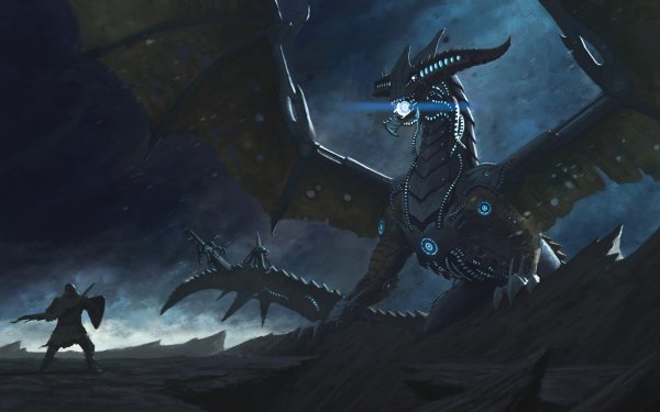 Fantasy Dragon Warrior Mass Effect HD Wallpaper | Background Image