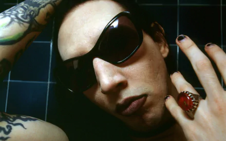 heavy metal industrial metal music Marilyn Manson HD Desktop Wallpaper | Background Image