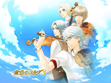 Mizushima Haruto Kisaragi Ritsu Kisaragi Kyoya Daichi Sakaki video game Kiniro no Corda 3 HD Desktop Wallpaper | Background Image