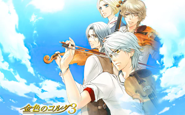 Mizushima Haruto Kisaragi Ritsu Kisaragi Kyoya Daichi Sakaki video game Kiniro no Corda 3 HD Desktop Wallpaper | Background Image