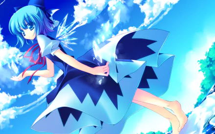 Cirno (Touhou) Anime Touhou HD Desktop Wallpaper | Background Image