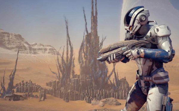 Scott Ryder video game Mass Effect: Andromeda HD Desktop Wallpaper | Background Image