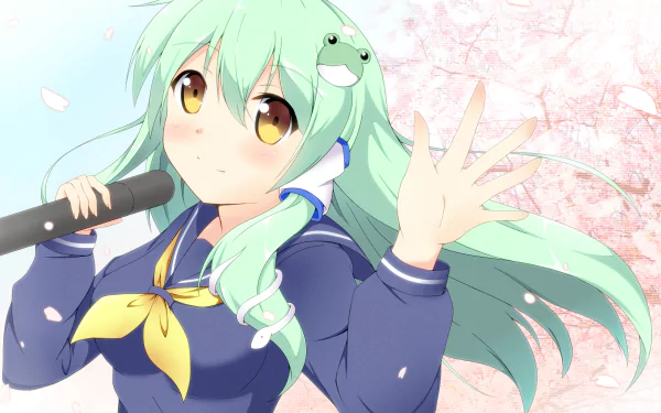 Sanae Kochiya Anime Touhou HD Desktop Wallpaper | Background Image