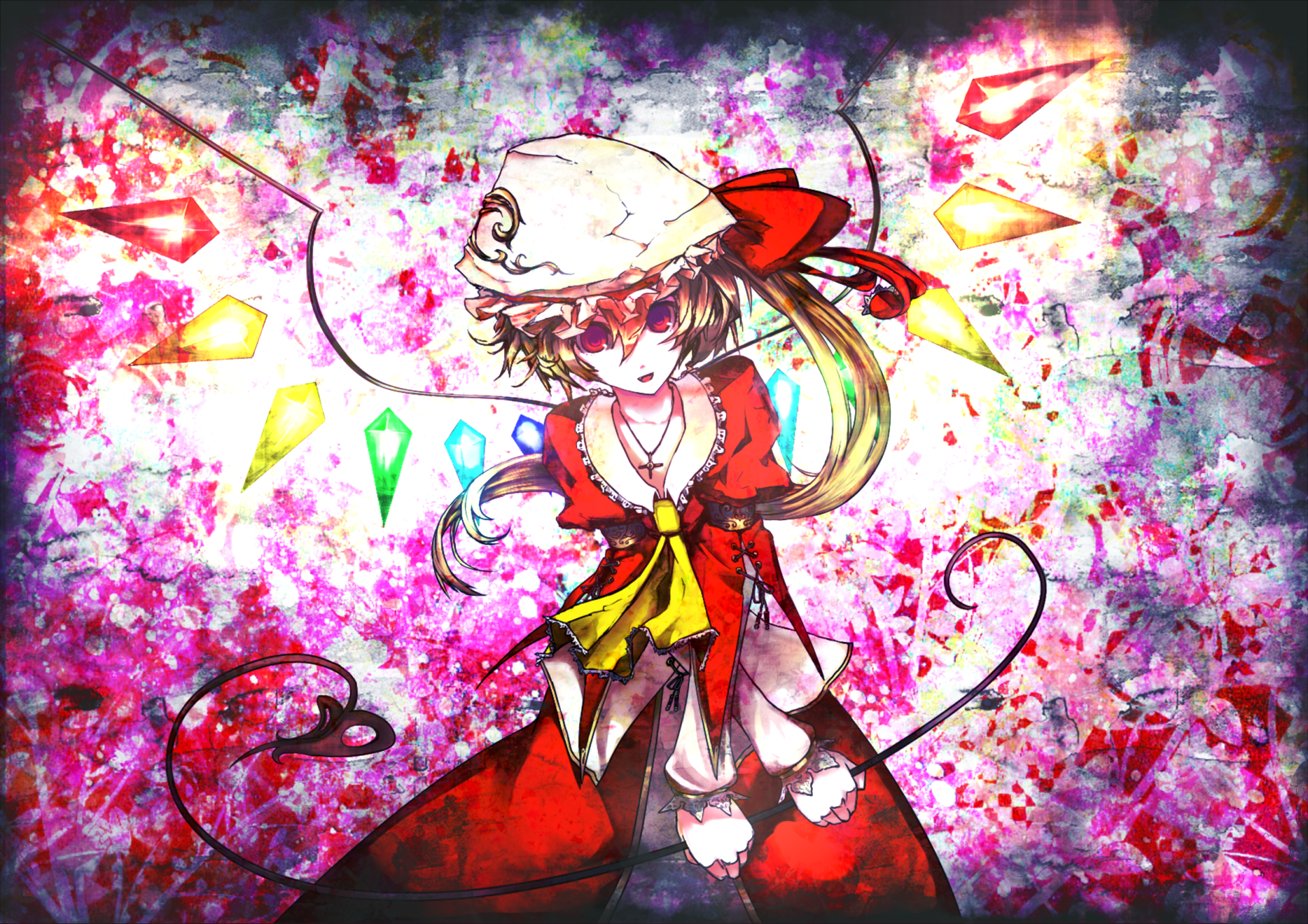 Download Flandre Scarlet Anime Touhou HD Wallpaper