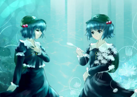 Nitori Kawashiro Anime Touhou HD Desktop Wallpaper | Background Image