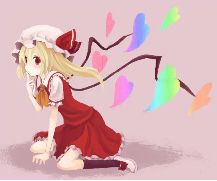 Flandre Scarlet Anime Touhou HD Desktop Wallpaper | Background Image