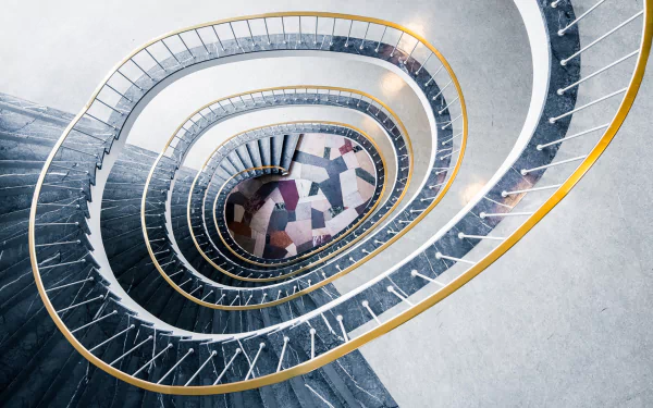 spiral staircase man made stairs HD Desktop Wallpaper | Background Image