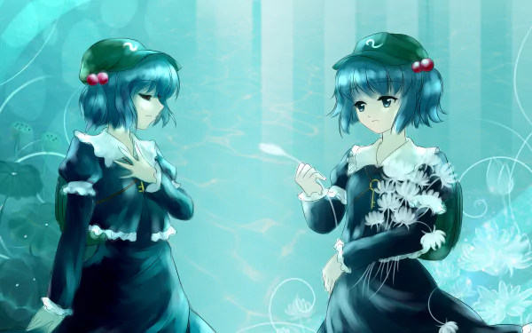 Nitori Kawashiro Anime Touhou HD Desktop Wallpaper | Background Image