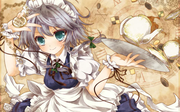 Sakuya Izayoi Anime Touhou HD Desktop Wallpaper | Background Image