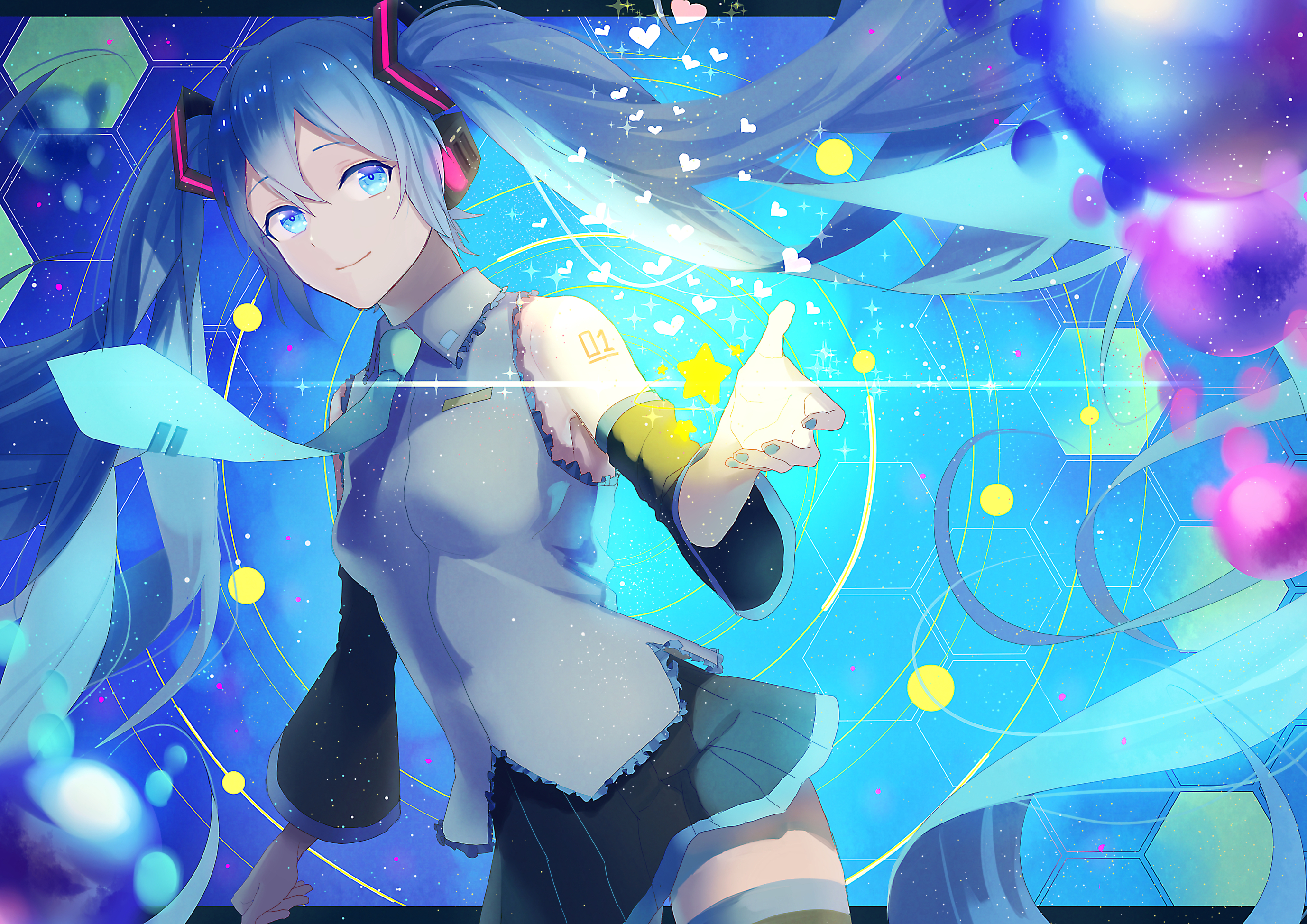 Download Hatsune Miku Anime Vocaloid HD Wallpaper