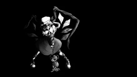 black Flandre Scarlet Anime Touhou black anime HD Desktop Wallpaper | Background Image