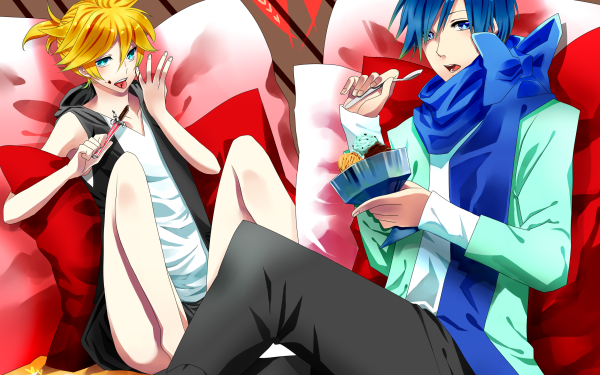 Anime Vocaloid Len Kagamine Kaito HD Wallpaper | Background Image