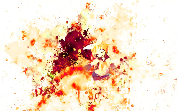Rin Kagamine Anime Vocaloid HD Desktop Wallpaper | Background Image