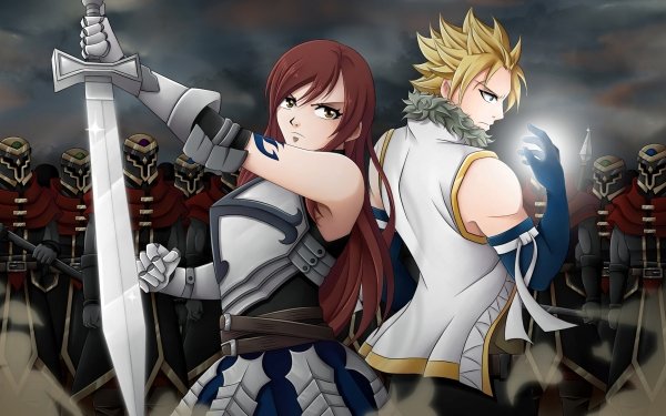Anime Fairy Tail Erza Scarlet Sting Eucliffe HD Wallpaper | Background Image
