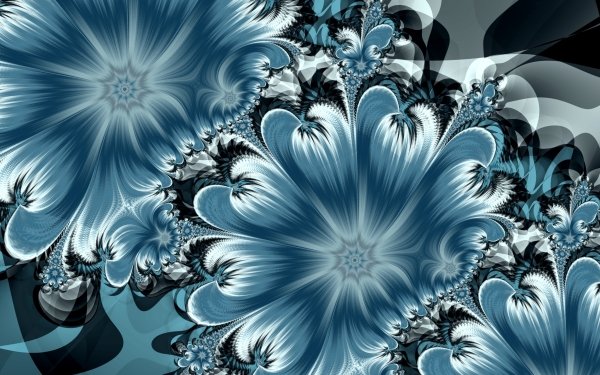 Artistic Flower Flowers Blue HD Wallpaper | Background Image