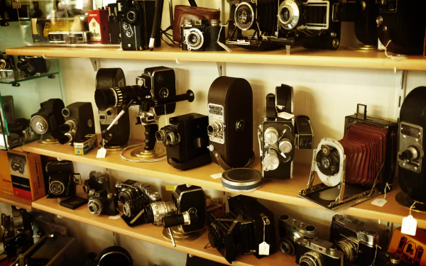 collection vintage camera old man made camera HD Desktop Wallpaper | Background Image