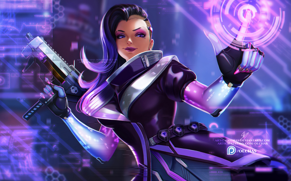 Video Game Overwatch Sombra HD Wallpaper | Background Image