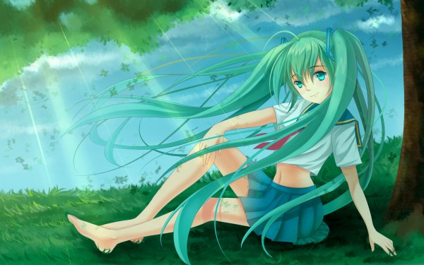 Anime Vocaloid Hatsune Miku HD Wallpaper | Background Image