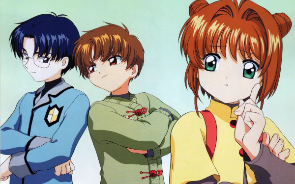 Eriol Hiiragizawa Syaoran Li Sakura Kinomoto Anime Cardcaptor Sakura HD Desktop Wallpaper | Background Image