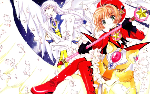 Keroberos (Card Captor Sakura) Yukito Tsukishiro Sakura Kinomoto Anime Cardcaptor Sakura HD Desktop Wallpaper | Background Image