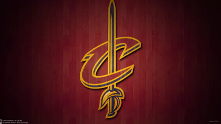 HD Cleveland Cavaliers logo on a wooden textured background, suitable as a desktop wallpaper.