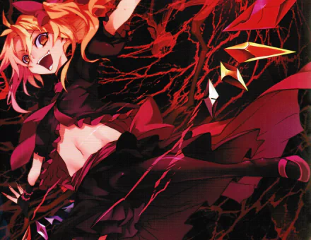 Flandre Scarlet Anime Touhou HD Desktop Wallpaper | Background Image