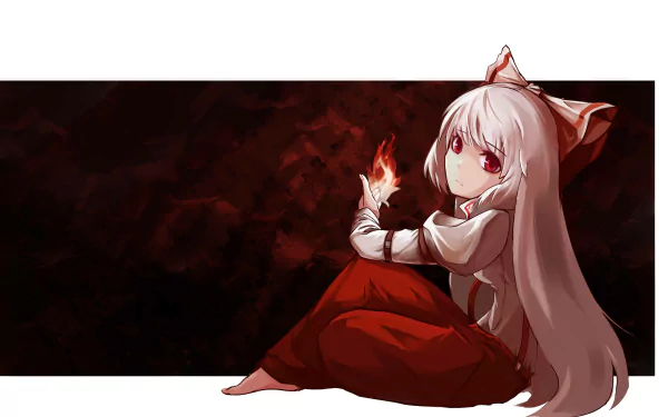 Fujiwara no Mokou Anime Touhou HD Desktop Wallpaper | Background Image