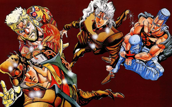  JoJo's Bizarre Adventure: Stardust Crusaders - Group Shot by Hirohiko Araki