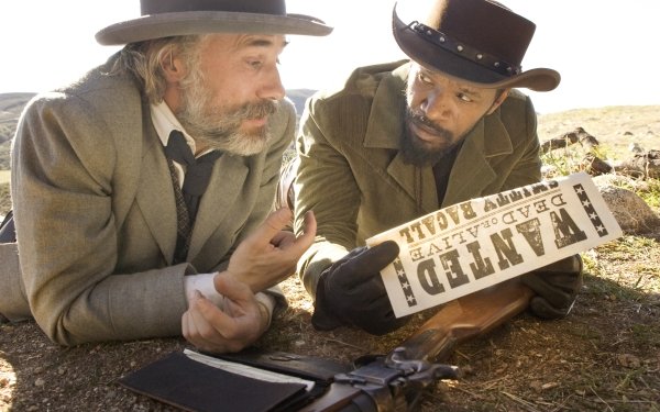 Movie Django Unchained Christoph Waltz Jamie Foxx HD Wallpaper | Background Image