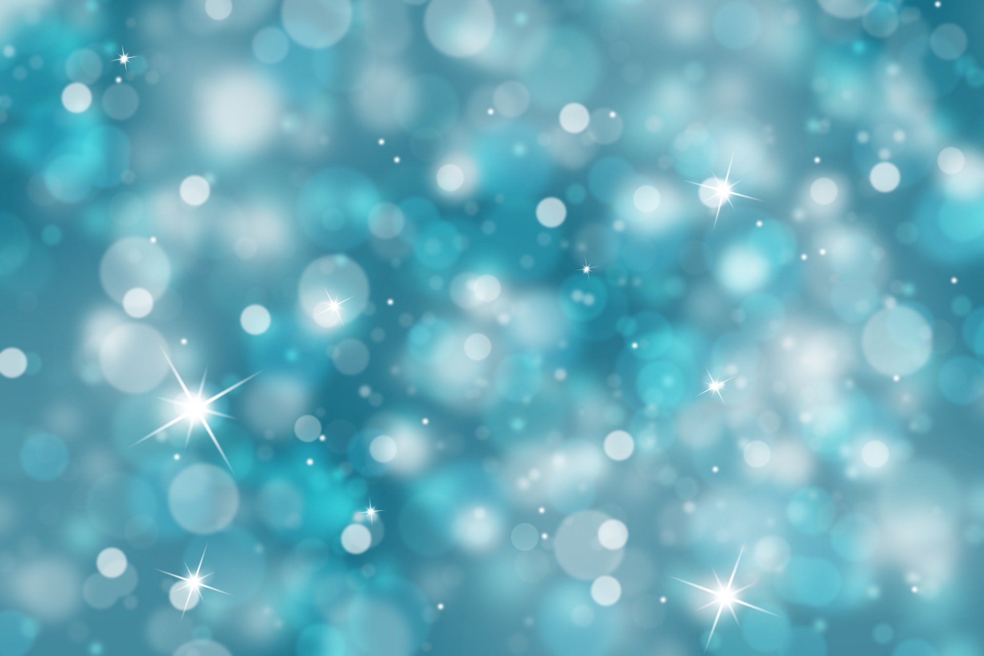 Artistic blue bokeh with soft glowing orbs and star-like sparkles — 5K Ultra HD PC desktop wallpaper and background.