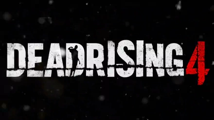 HD desktop wallpaper with the Dead Rising 4 logo on a dark, splattered background.