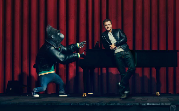 Johnny (Sing) Taron Egerton movie Sing HD Desktop Wallpaper | Background Image