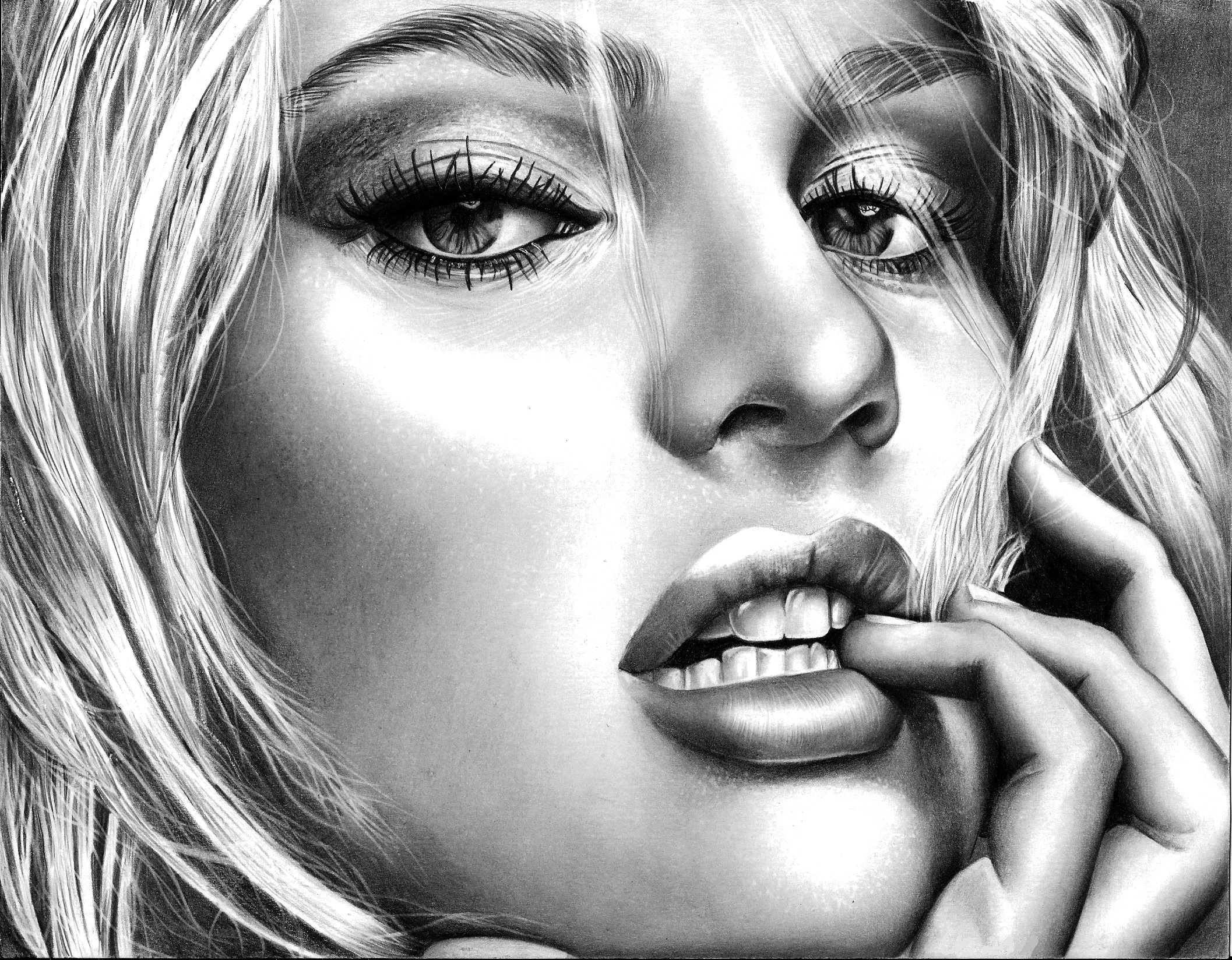 Painting of Candice Swanepoel