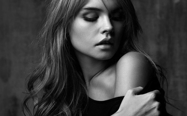 Women Anastasiya Scheglova Model Russian Black & White HD Wallpaper | Background Image