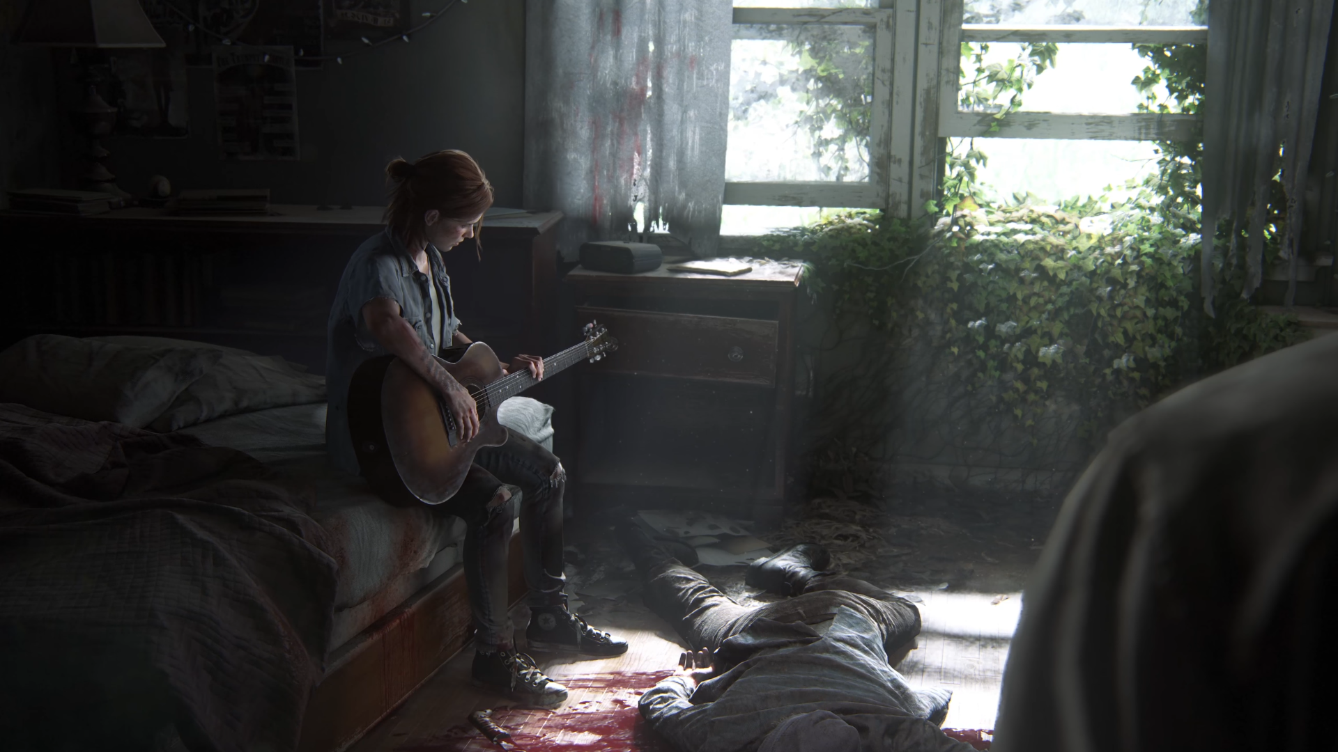 The Last Of Us Part 2 Ellies Guitar Hd Wallpaper Background Image