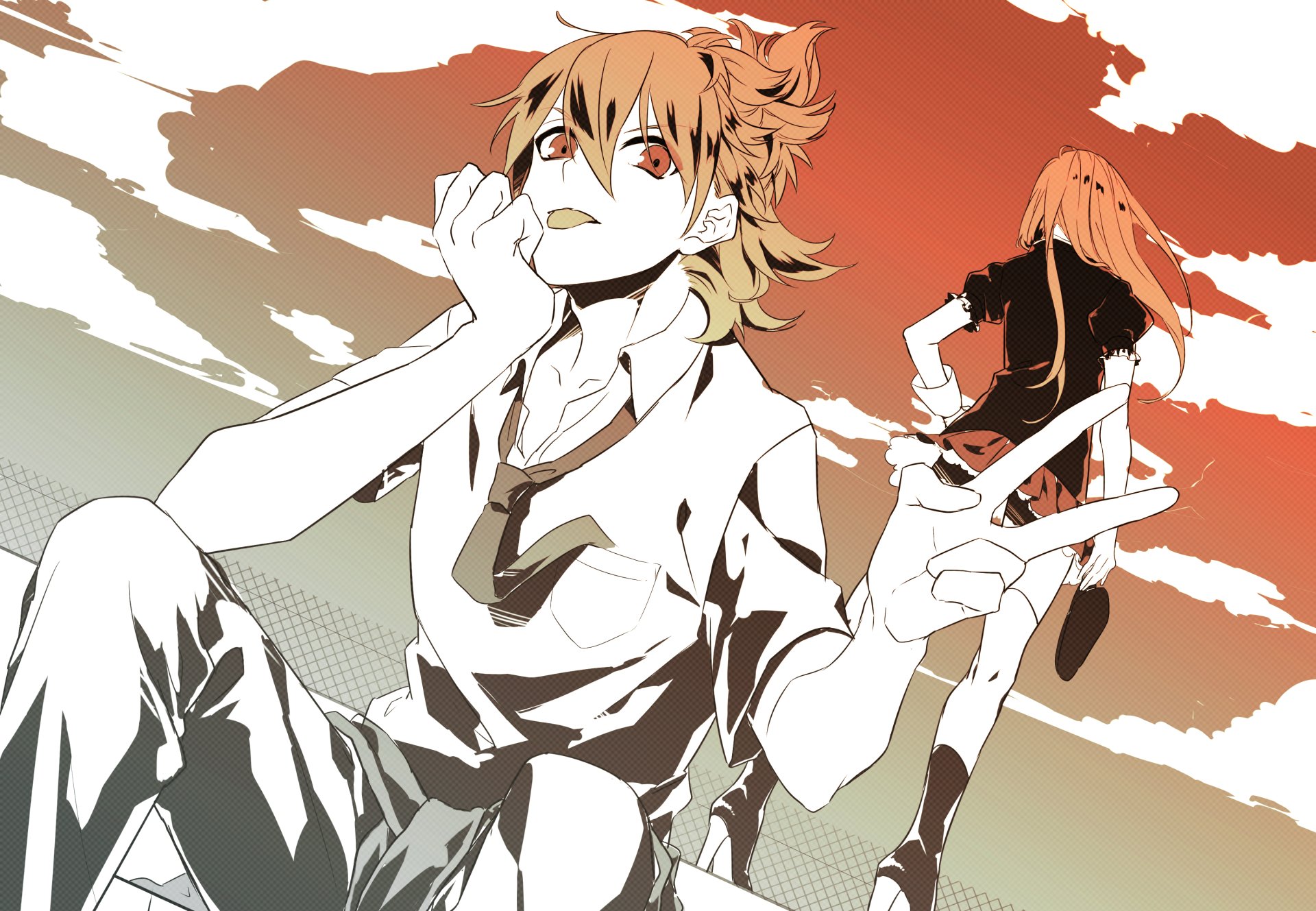Download Urashima Kotetsu Midare Toushirou Anime Touken Ranbu HD Wallpaper by 安野メイジ
