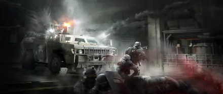 vehicle battle armored vehicle soldier video game Tom Clancy's The Division HD Desktop Wallpaper | Background Image