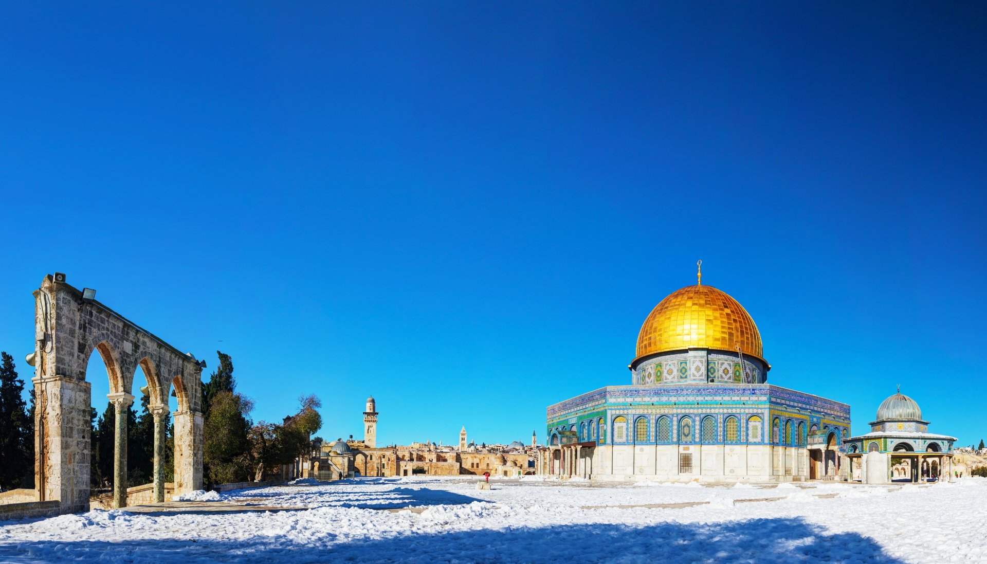 Download Israel Jerusalem Shrine Dome Religious Dome Of The Rock  4k Ultra HD Wallpaper
