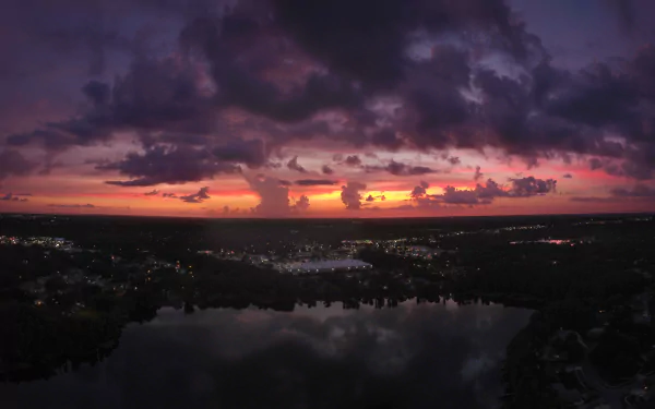  Cloudy Sunset over Tampa, Florida by PJ Accetturo